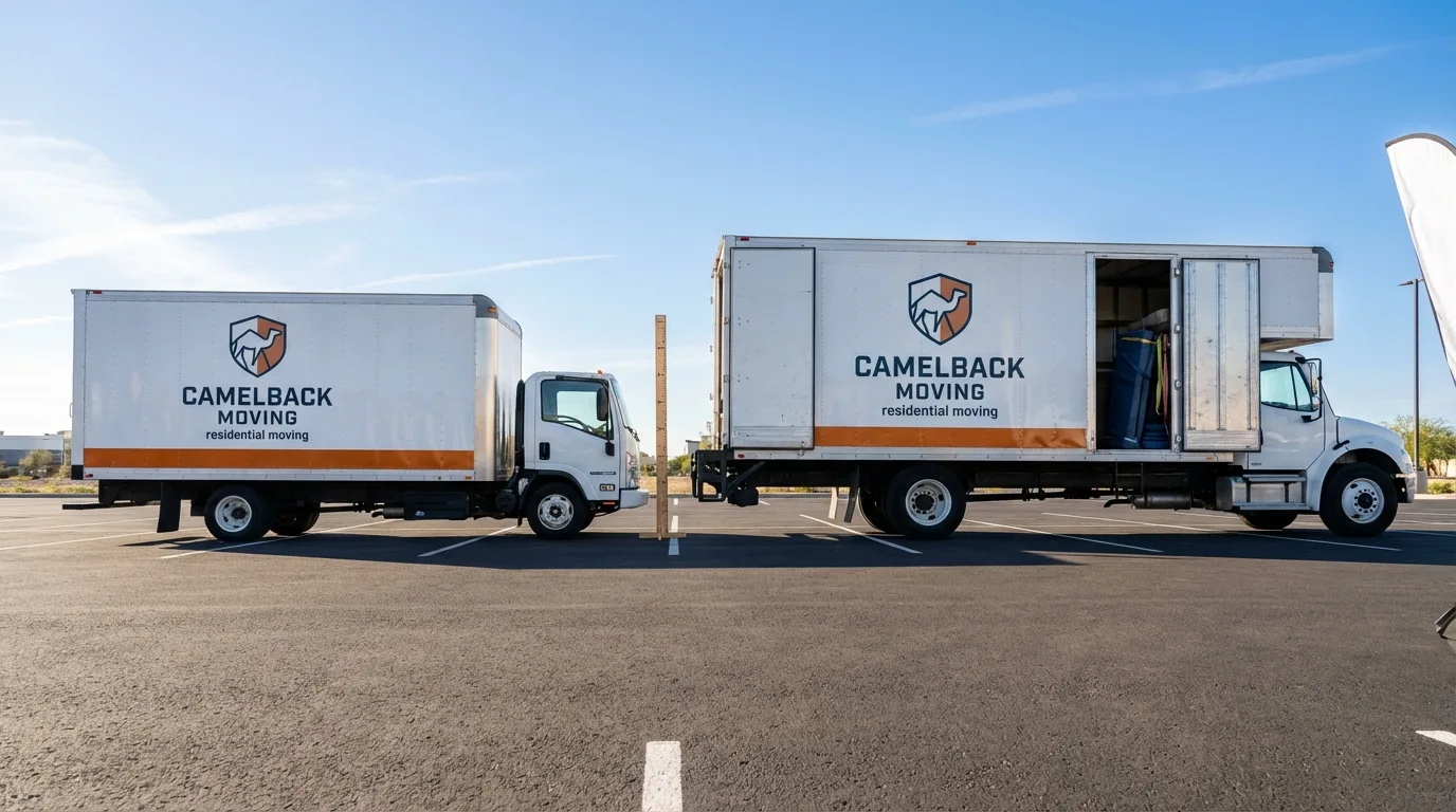 Moving truck size capacity guide in Old Greenwich